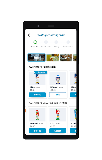 MyMilkman.ie Screen 2