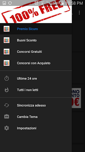 Android application Sconti & Omaggi Gratuiti screenshort