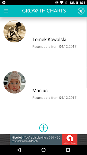 Growth Charts Screen 2