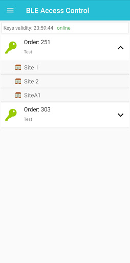 BLE Access Control Screen 3