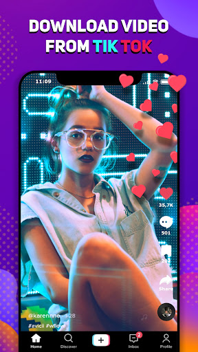 Android application Video Downloader for TikTok screenshort