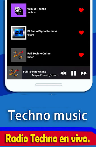 Techno Music Radio Screen 2