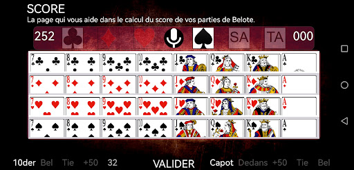 Aperçu de l'application