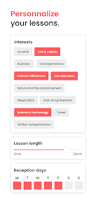 Screenshot 4 Cursos de idiomas Gymglish android