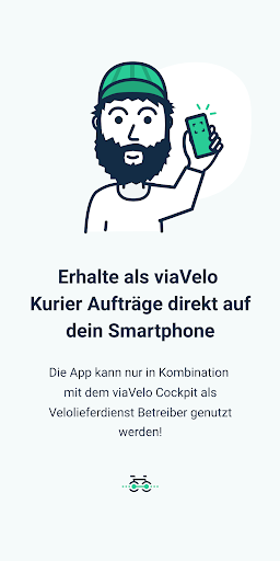 Android application viaVelo Kurier screenshort