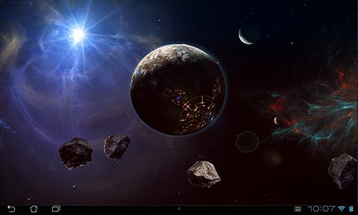 Captura de pantalla de Space Symphony 3D Pro LWP