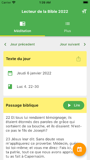 Lecteur de la Bible 2022 Screen 2