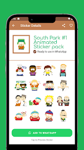 South Park GIF WA Sticker