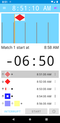 Voice Sail Start Timer Screen 2