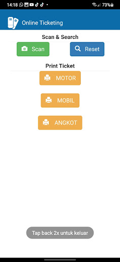 Android application E-Ticket screenshort