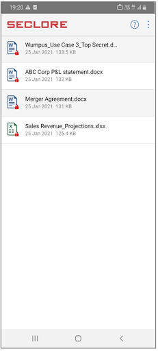 Seclore for Intune Screen 2