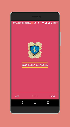 Android application Aayesha Classes screenshort