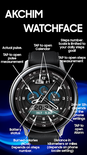Akchim Watchface AKM Wear OS screenshot 3