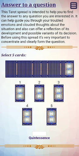 Tarot Card Reading Screen 2
