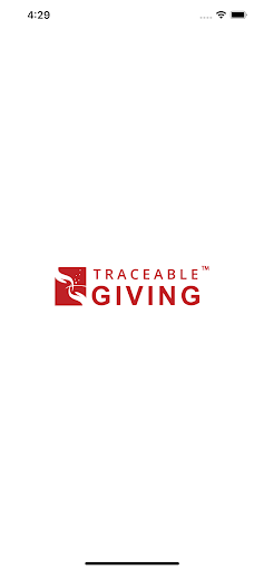 Android application Traceable Giving Foundation screenshort