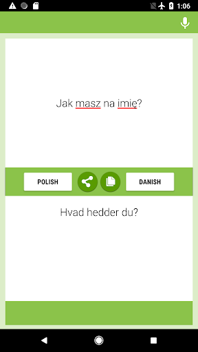 Android application Polish-Danish Translator screenshort