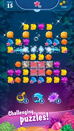 Game screenshot Mermaid - treasure match-3 mod apk
