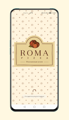 Android application Roma pizza screenshort