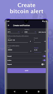 Bitcoin price - Cryptocurrency Screenshot