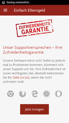 Android application Elterngeld App screenshort