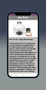 Light Bulb Camera instruction