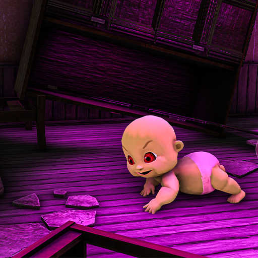 Scary house baby in horror