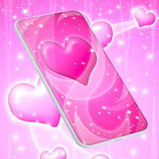 Pink Hearts Live Wallpaper apk