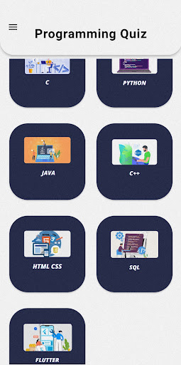 Android application QuizAce-Programming quiz screenshort