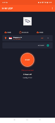 Android application H-W UDP screenshort