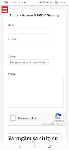 Ajutor Rovaro și From Security Screen 2