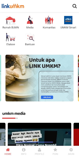 Android application Link UMKM screenshort