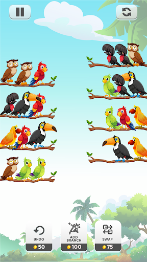 Bird Sort Challenge Screen 2