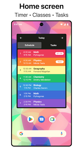 Android application Smart Timetable screenshort