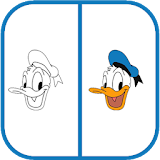 Drawing Mickey Mouse Donald icon