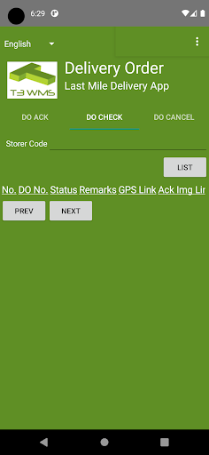 T3-WMS Last-Mile Delivery Screen 3