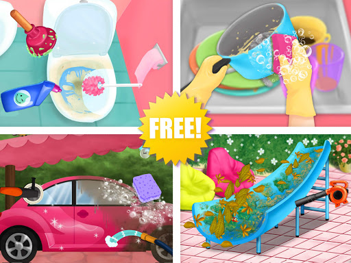 Sweet Baby Girl Cleanup 4 - House, Pool & Stable  screenshots 10
