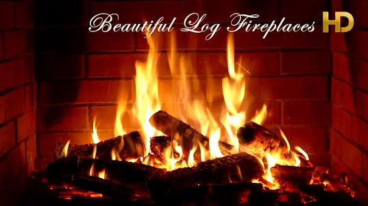 Beautiful Log Fireplaces HD
