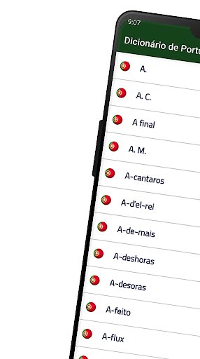 Android application Dicionário de Português screenshort