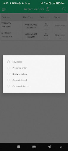 Android application LiveSell screenshort