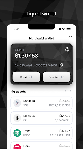 Android application Liquid screenshort