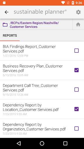 Sustainable Planner Screen 2