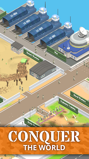 Pangkalan Tentara Idle: Game Tycoon