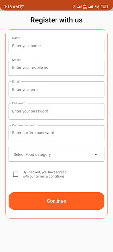 Happy Tiffin Delivery Service Screen 2