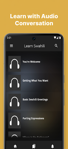 Android application Fast - Learn Swahili Language screenshort