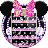 Cute Minny Diamond Bowknot Theme icon