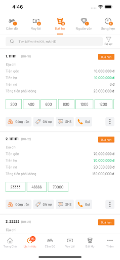 2Gold - Phần Mềm QL Cầm Đồ Screen 2