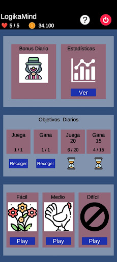 Android application LogikaMind: Juego de lógica screenshort