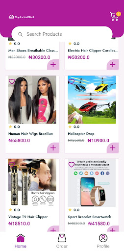 Android application SylviaBid screenshort