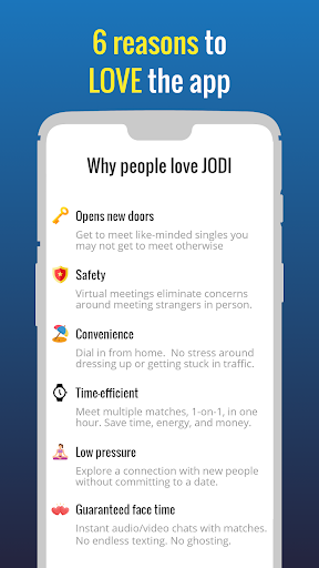 JODI: Matchmaking app Screen 2