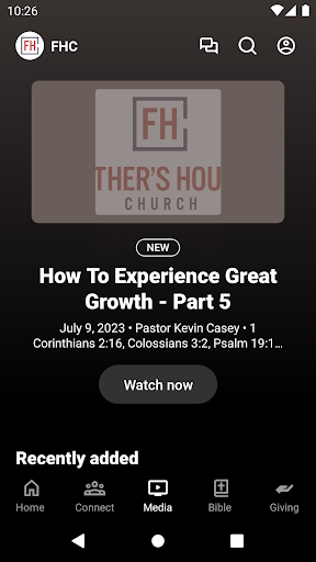 Fathers House Church Screen 3